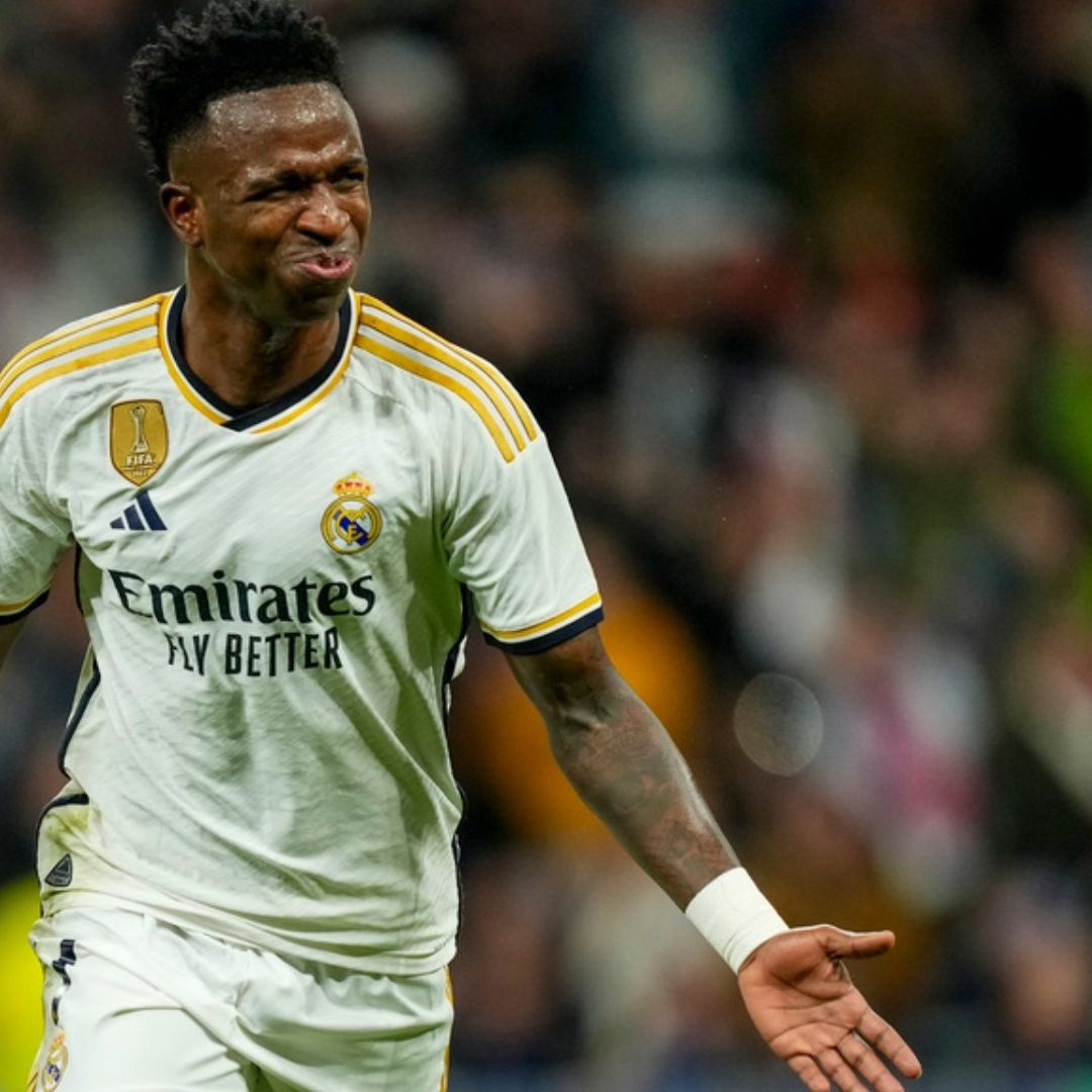 Vinícius Junior hizo el segundo tanto de la cuenta para el Real Madrid. Foto: AP