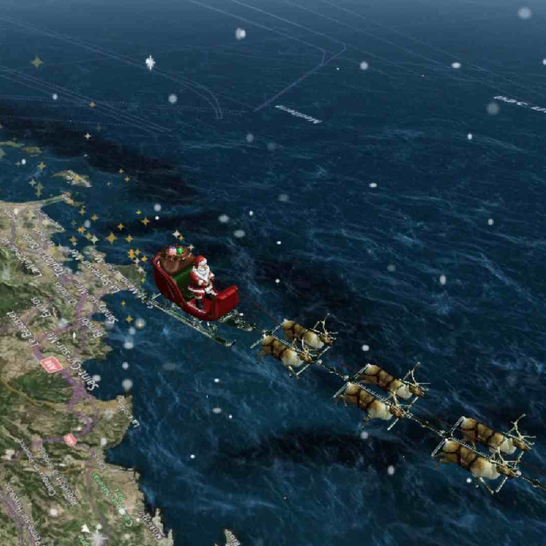 Santa Claus Tracker 2025 En VIVO. foto: Noradsanta.org