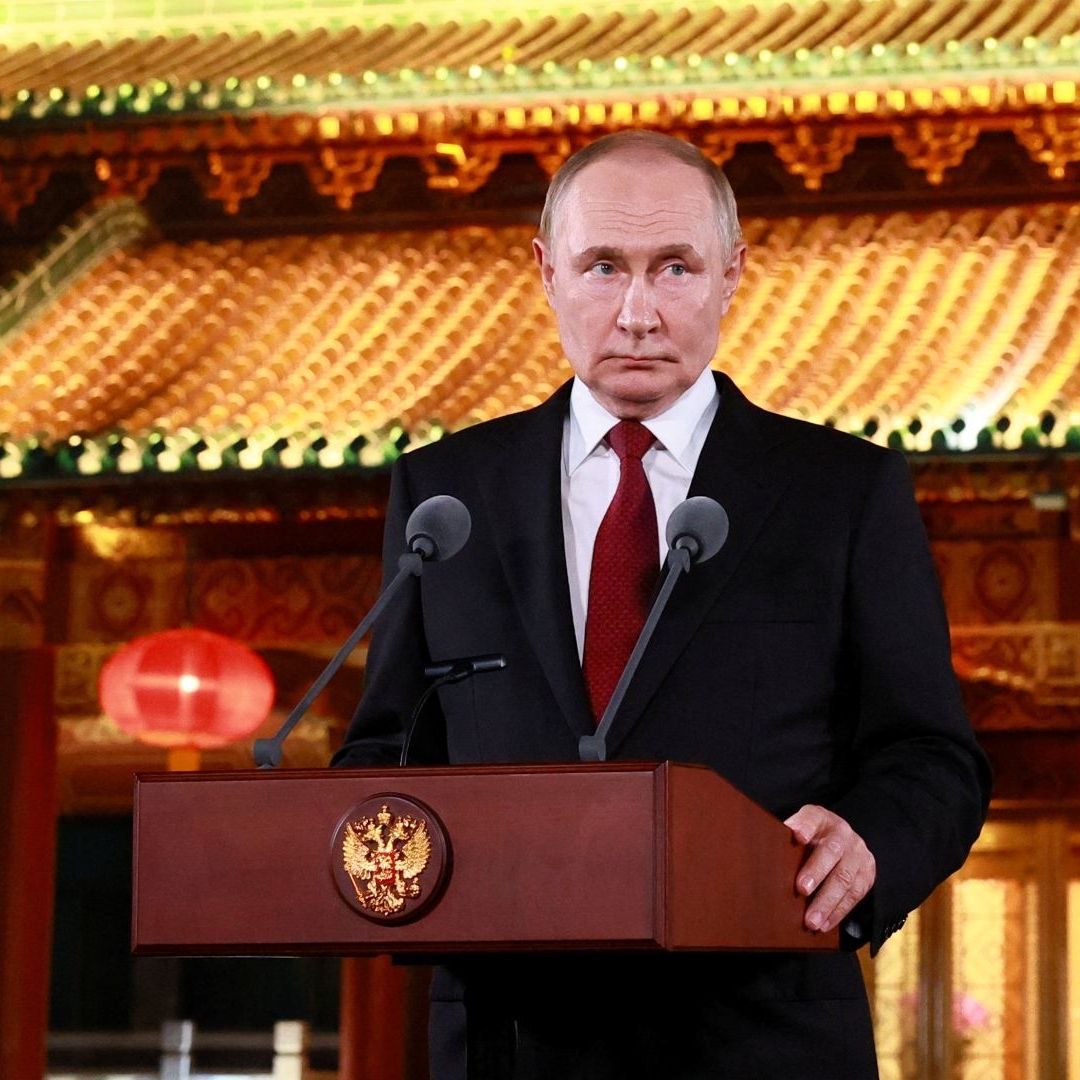Vladimir Putin en conferencia de prensa al final de su visita a China