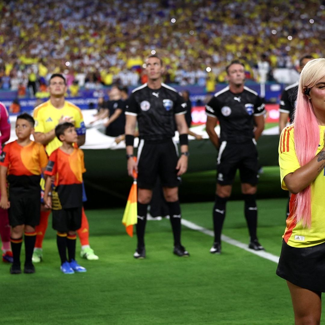 Karol G roba miradas en final de la Copa América 2024