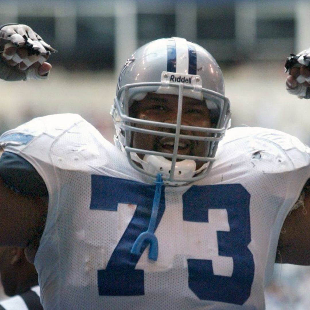 Allen era una fuerza temible en la línea ofensiva de los Cowboys. Foto AP