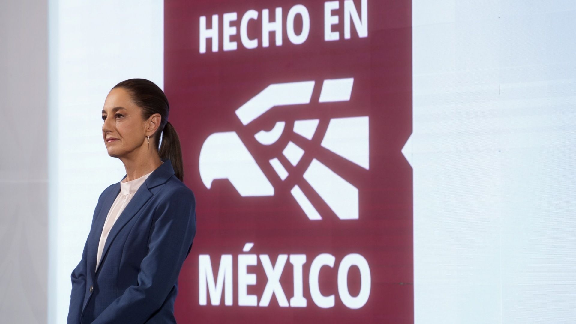 Claudia Sheinbaum, presidenta de México, en la conferencia mañanera