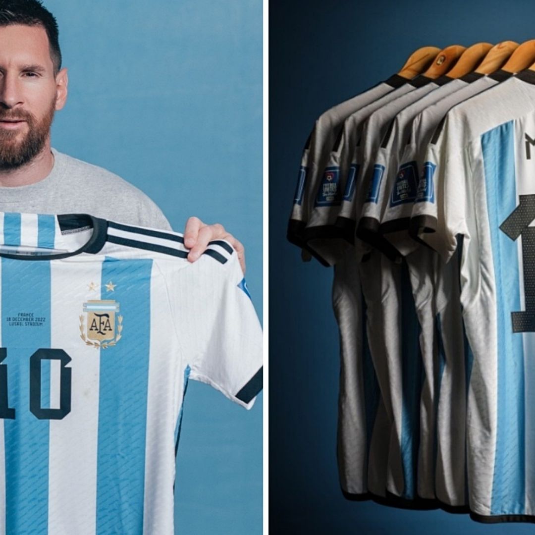 Sotheby's anuncia subasta de 6 playeras de Messi