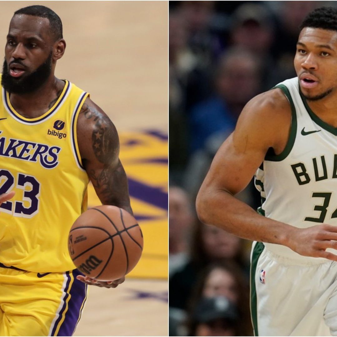 Por segundo año consecutivo James y Giannis lideran las votaciones al All Star Game. Foto: AP