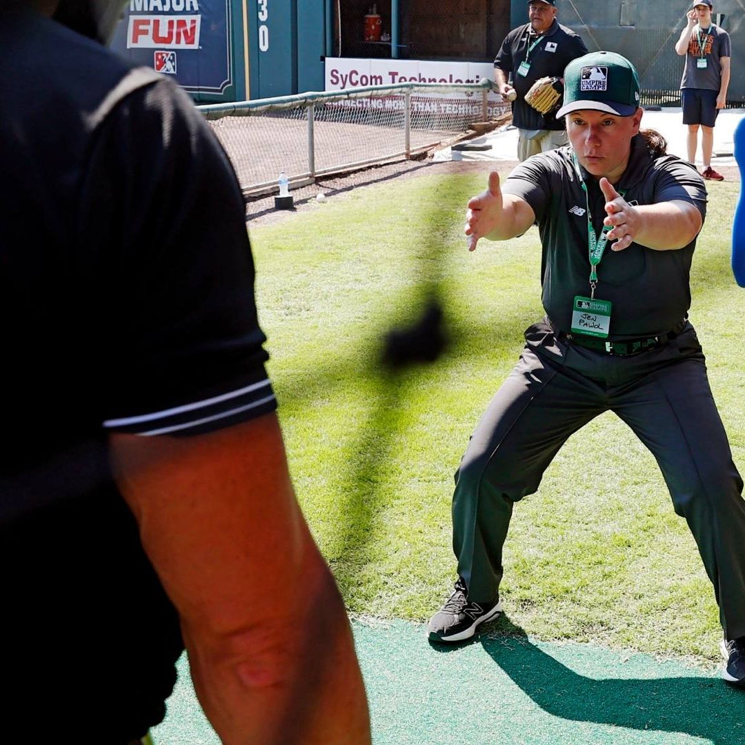 Pawol inició su trayectoria como umpire en la Gulf Coast League en el 2016. Foto: AP