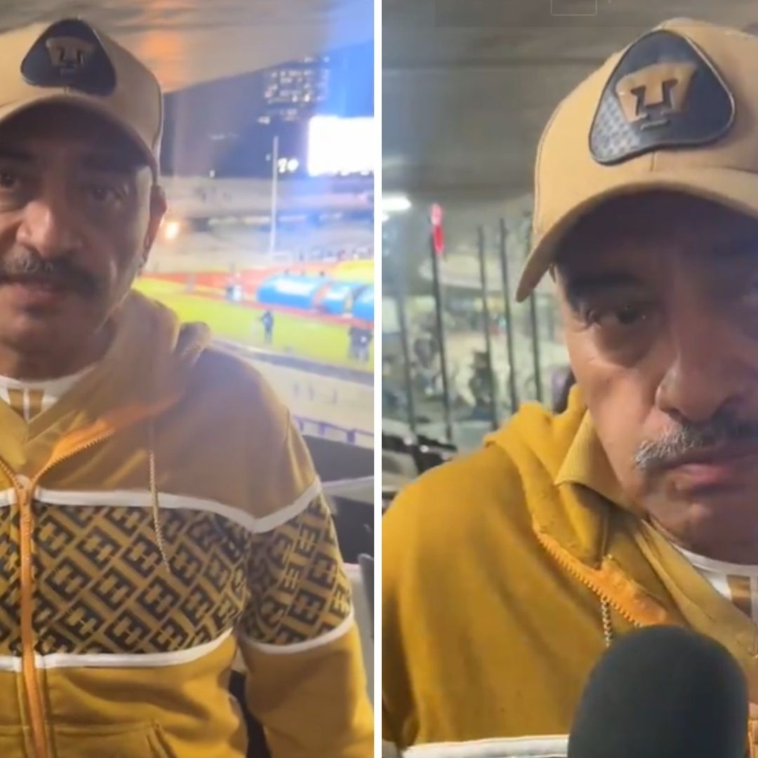 Don Beto habla tras escuchar su porra en el estadio de los Pumas