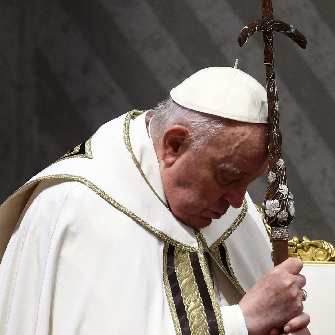 El papa Francisco durante la misa crismal del Jueves Santo