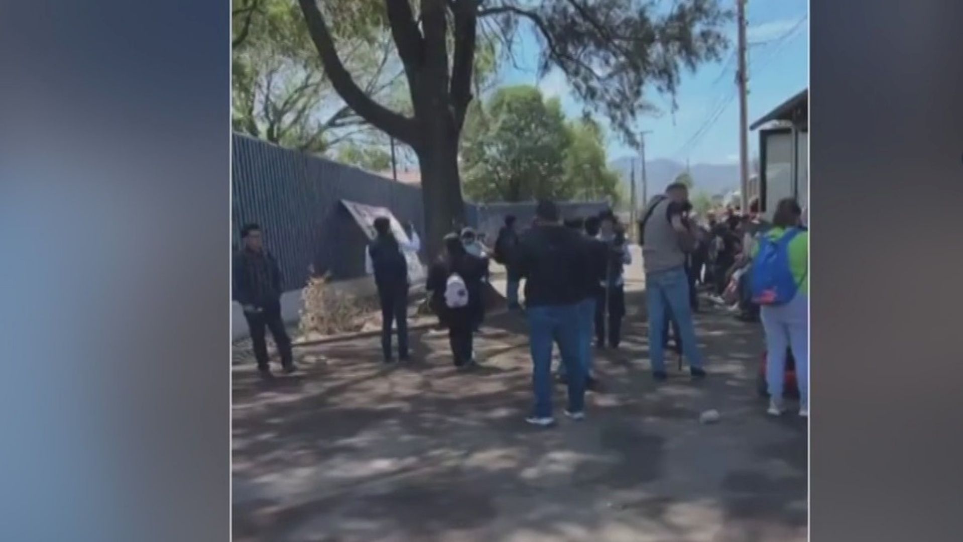 Manifestación de pobladores de Arantepacua, en Michoacán