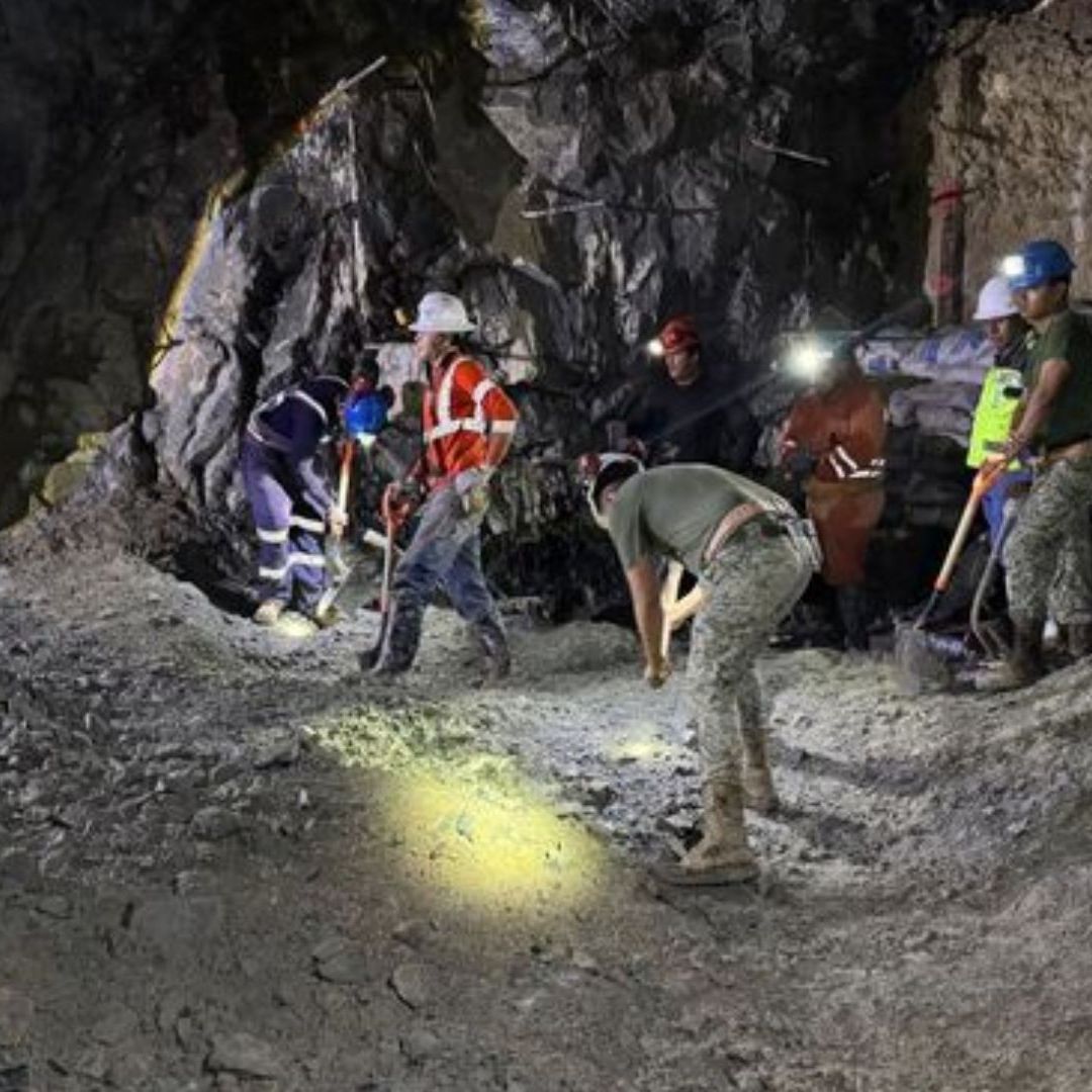 El interior de la mina presenta condiciones técnicas complejas.