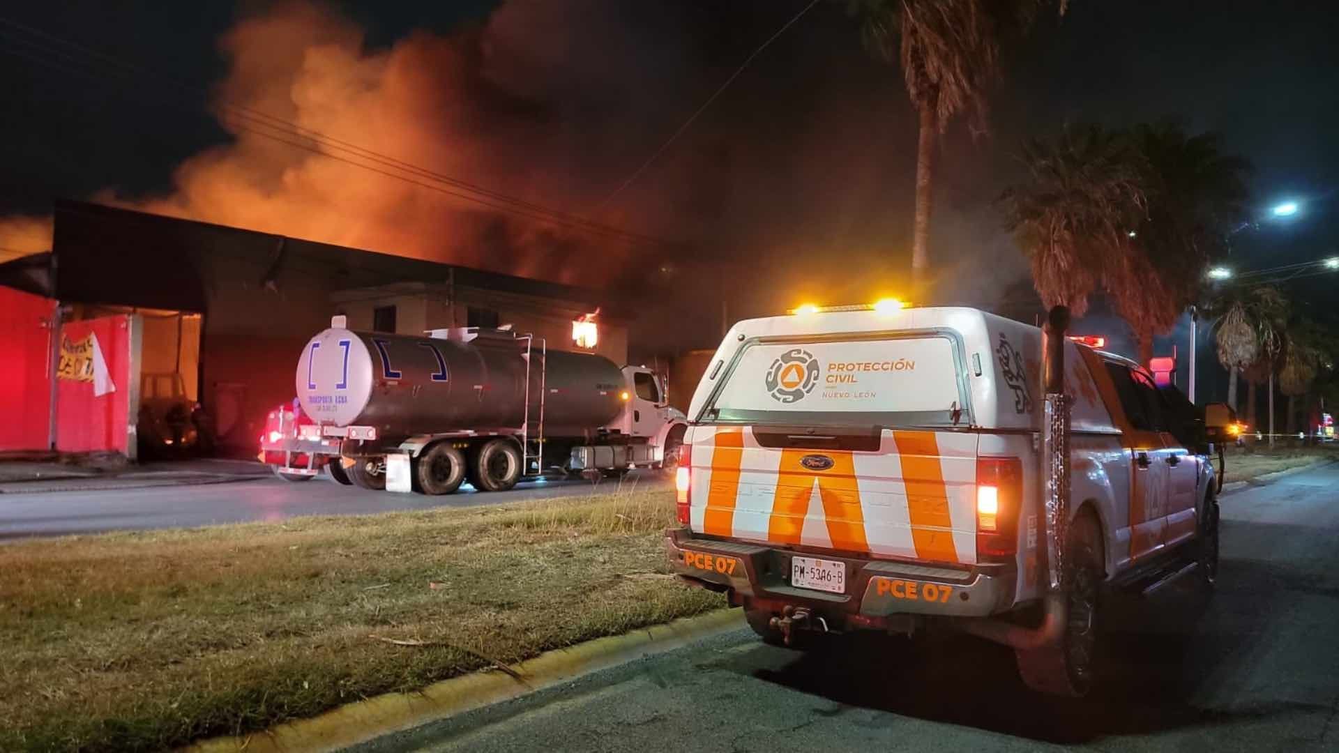 Incendio en bodega