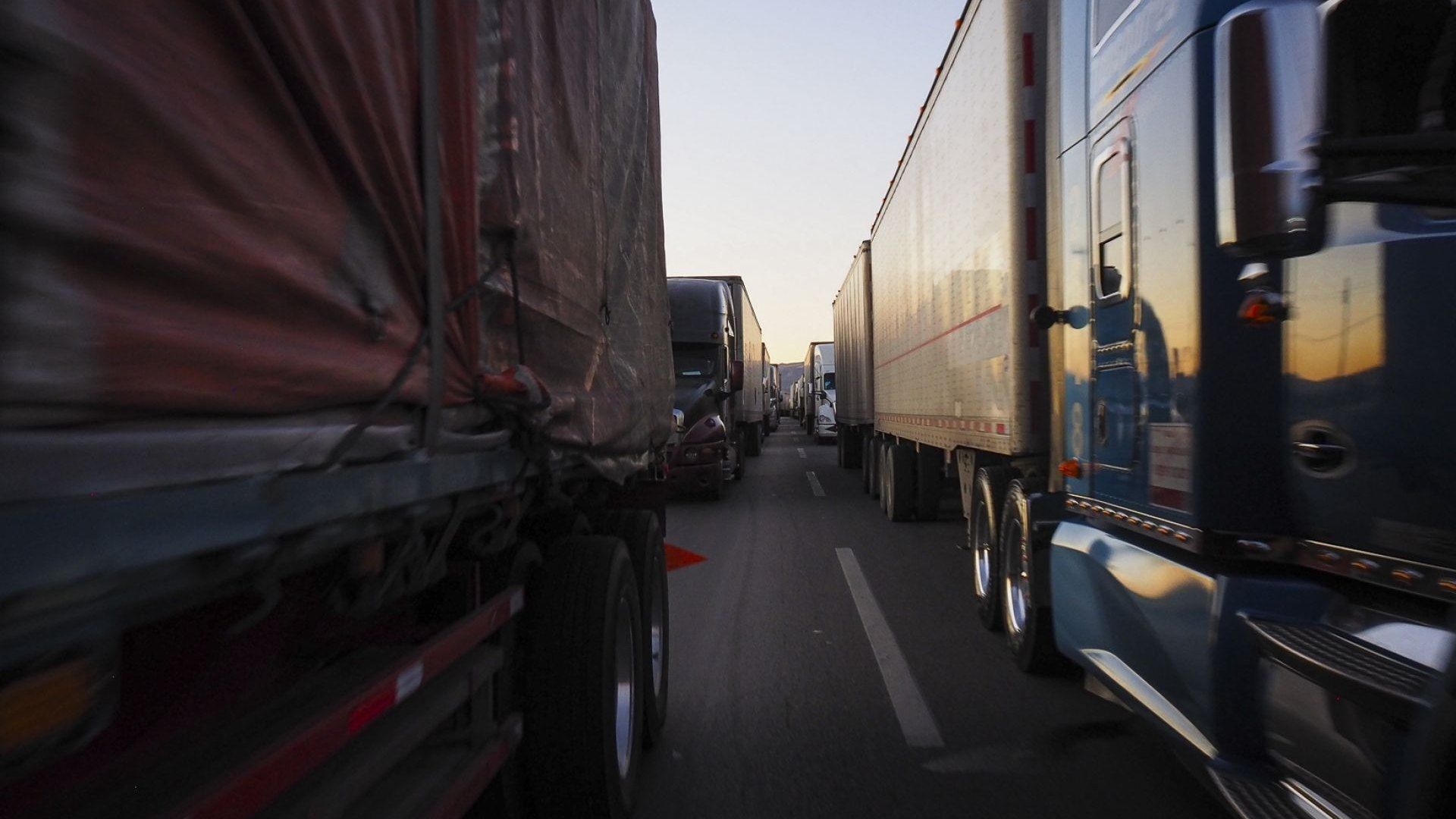 Bloqueo de transportistas en Chihuahua