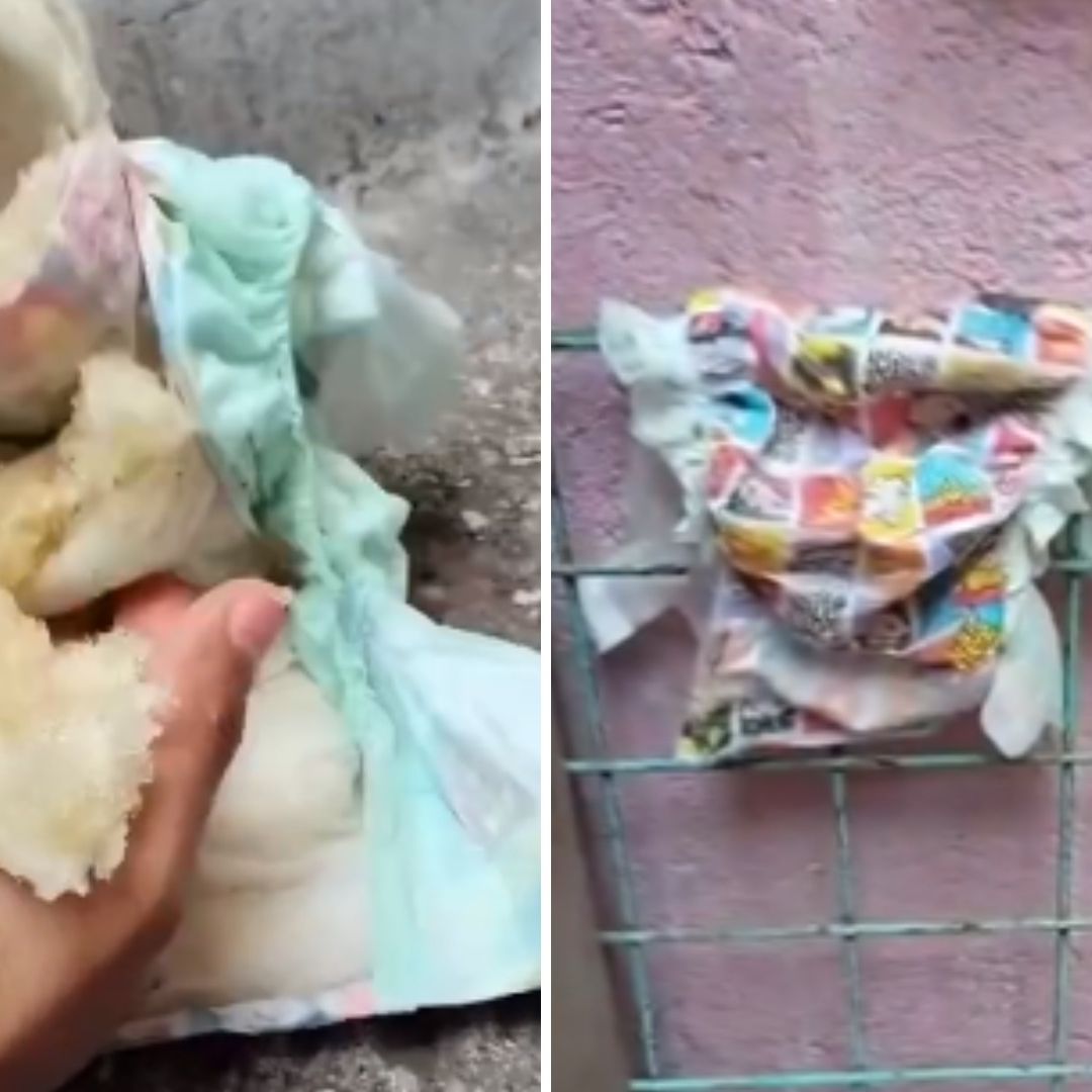 Mujer lava los pañales desechable de su bebé: Video