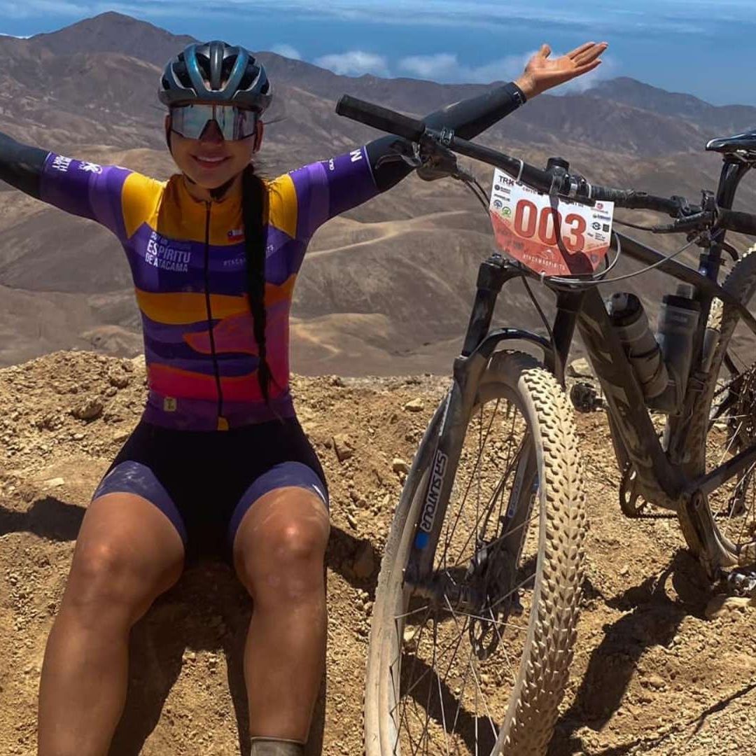 Lorena Arce es una reconocida ciclista colombia. Foto Facebook Lorena Arce