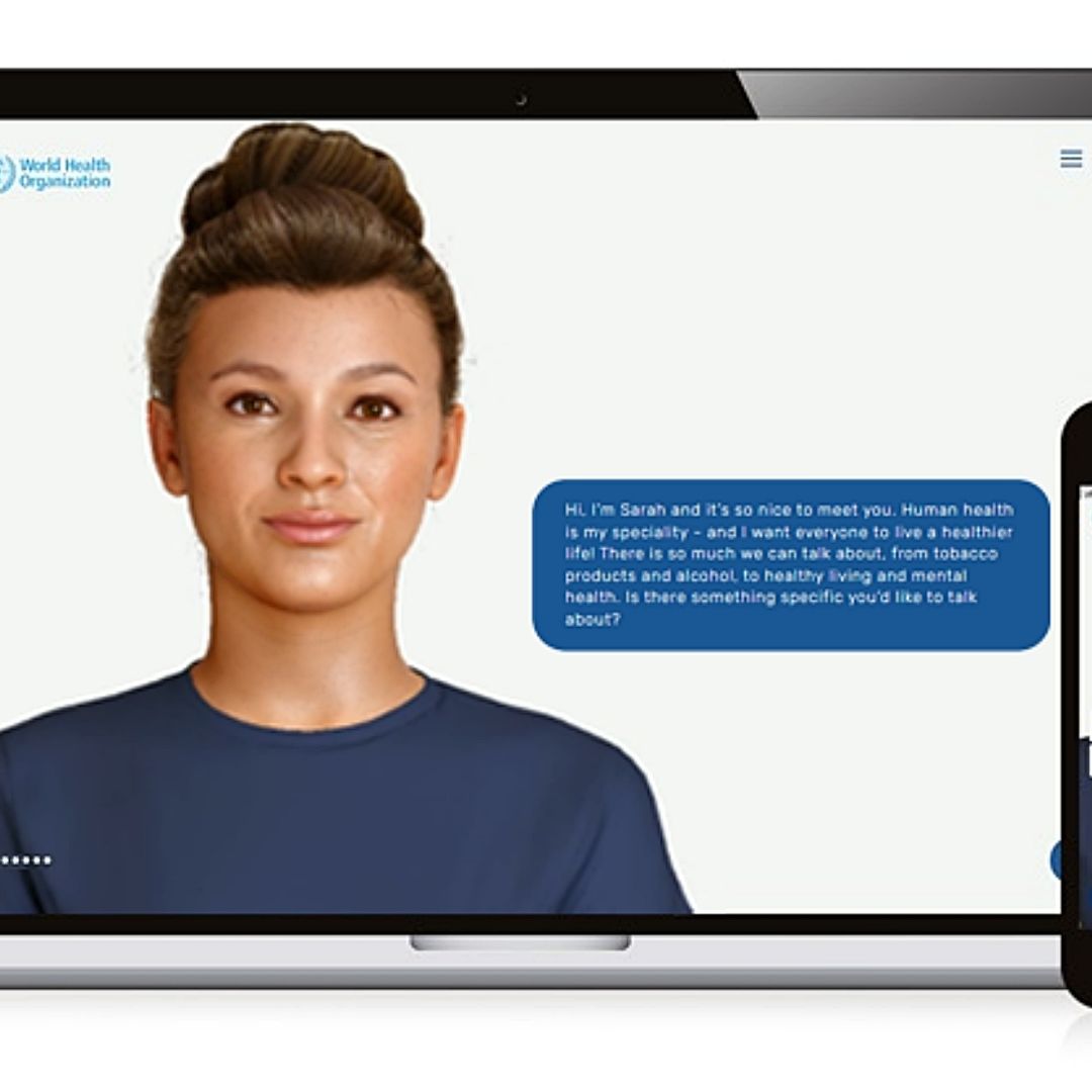 OMS presenta su asistente sanitaria virtual Sarah, dotada con inteligencia artificial