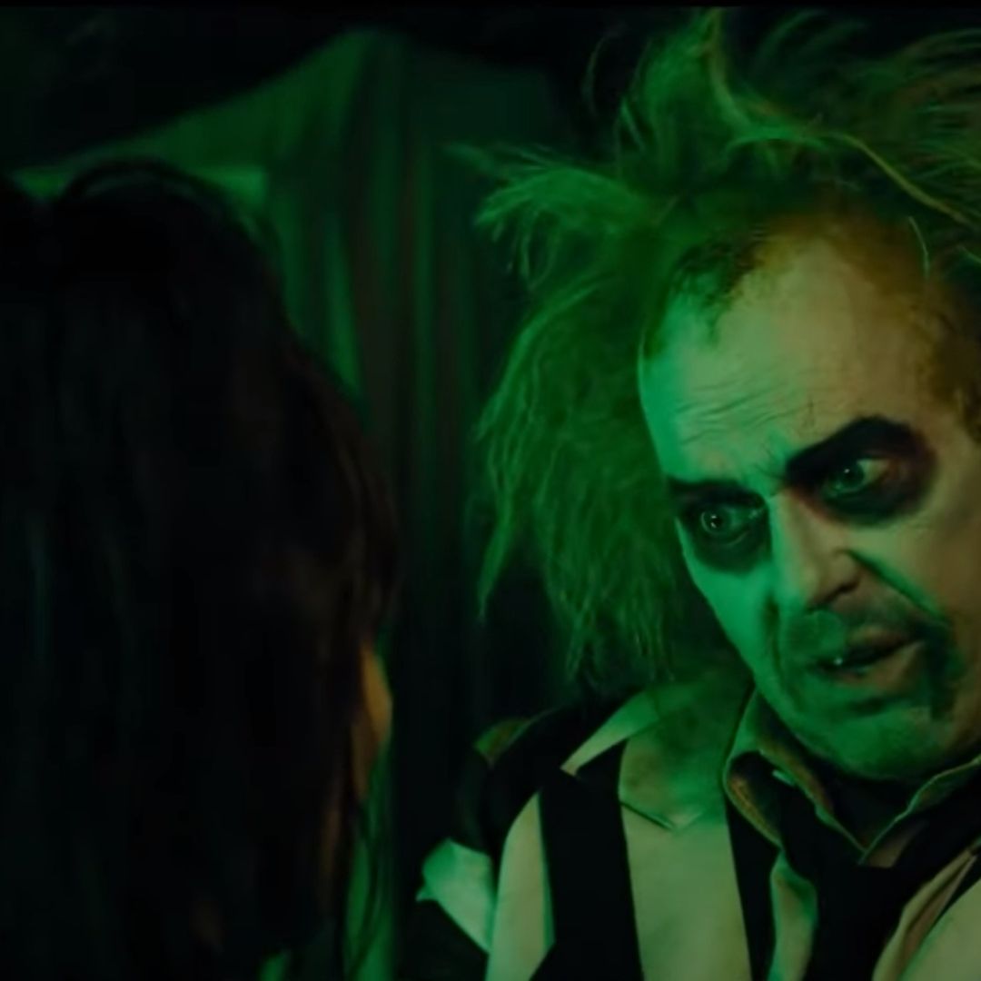 El actor Michael Keaton en el tráiler de “Beetlejuice 2”