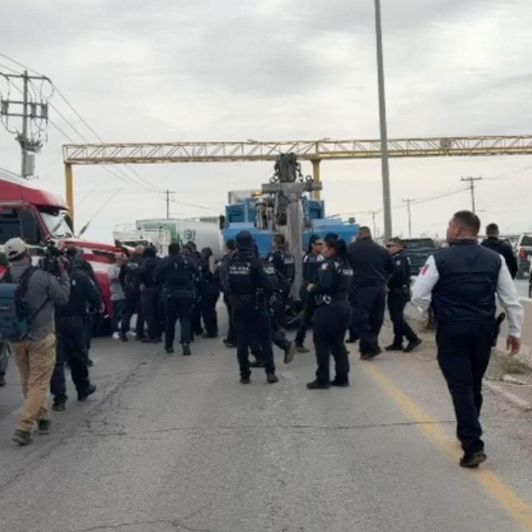Liberan Bloqueo de Transportistas en Carretera Panamericana en Ciudad Juárez