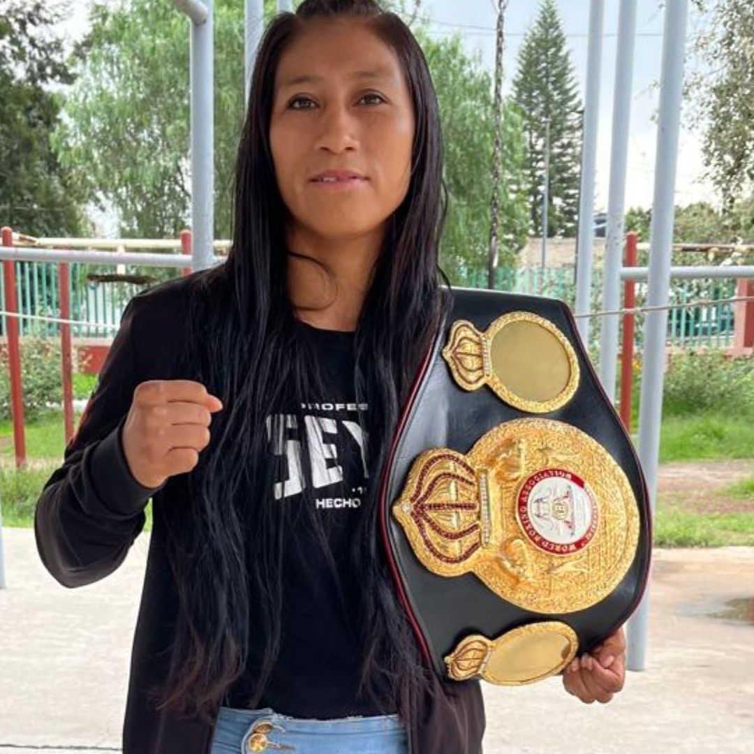 Maribel ya está pensando en fecha y rival para su primera defensa. Foto Sergio Meléndez N+