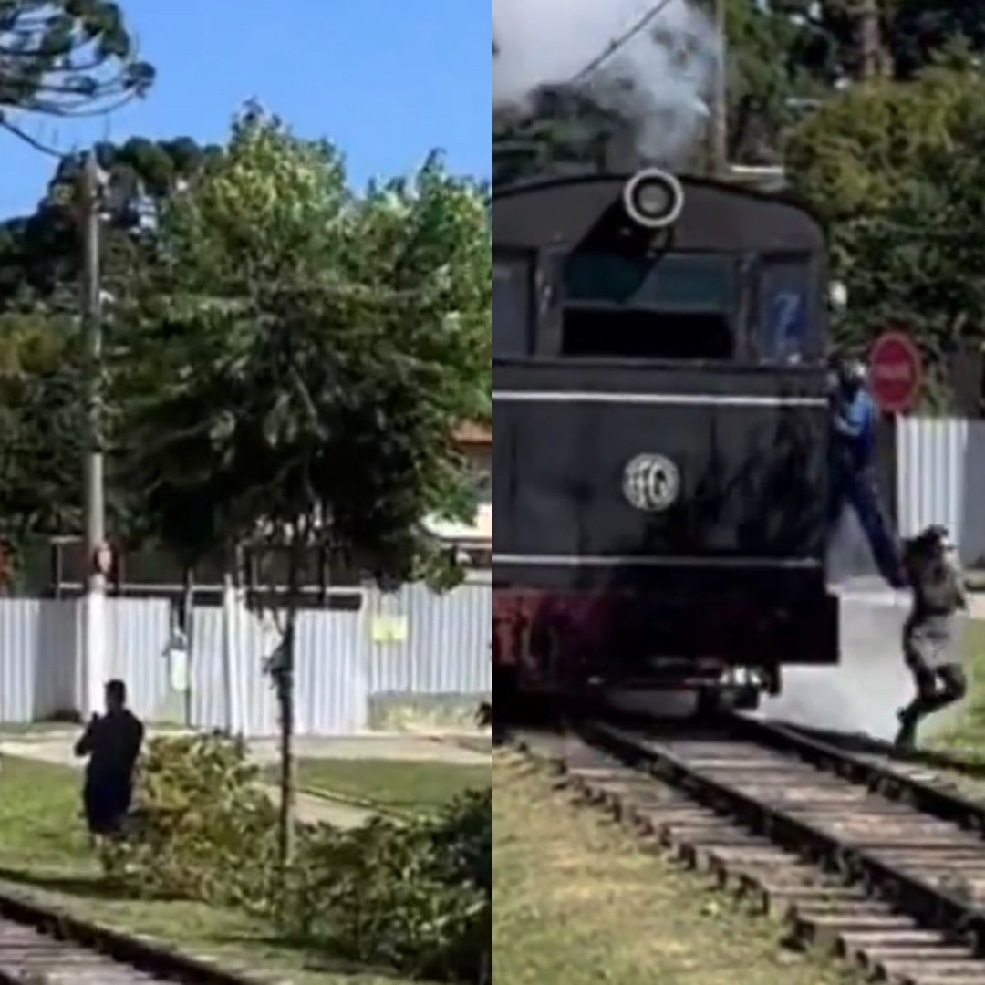 Mujer recibe una patada cuando se tomaba una fotografía cerca de las vías del tren
