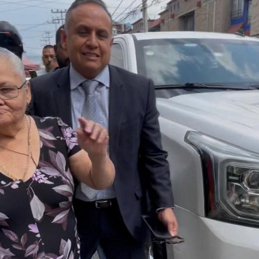 Doña Carlota a su salida del penal de Chalco, el pasado 1 de abril de 2026.
