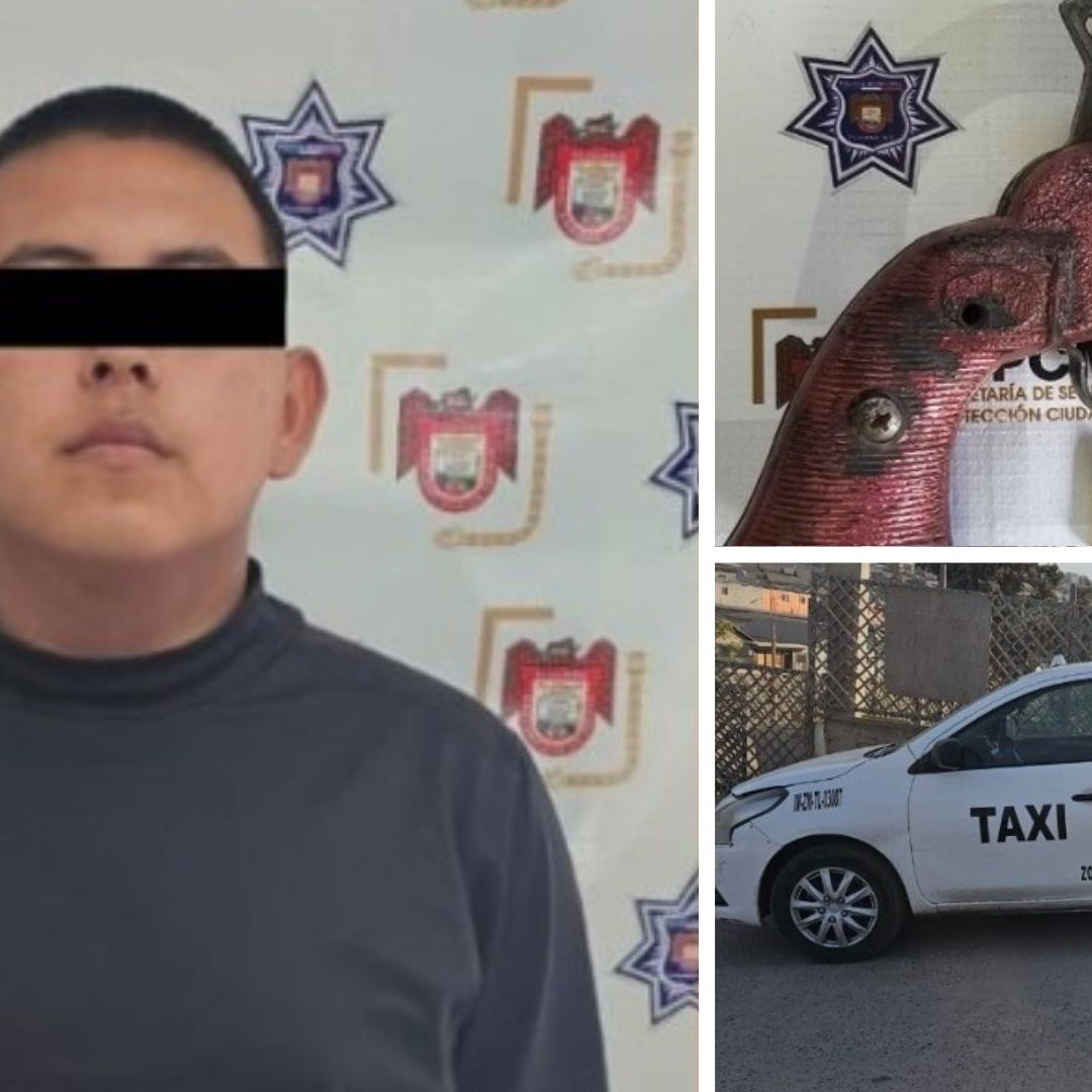 Detienen a Presunto Ladrón Armado que Operaba como Chofer en Tijuana