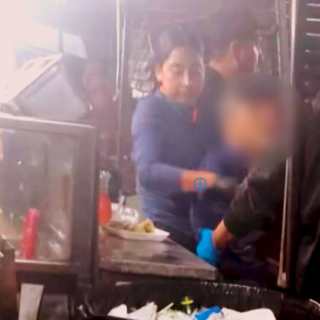 Hombre acuchillado en puesto de tacos