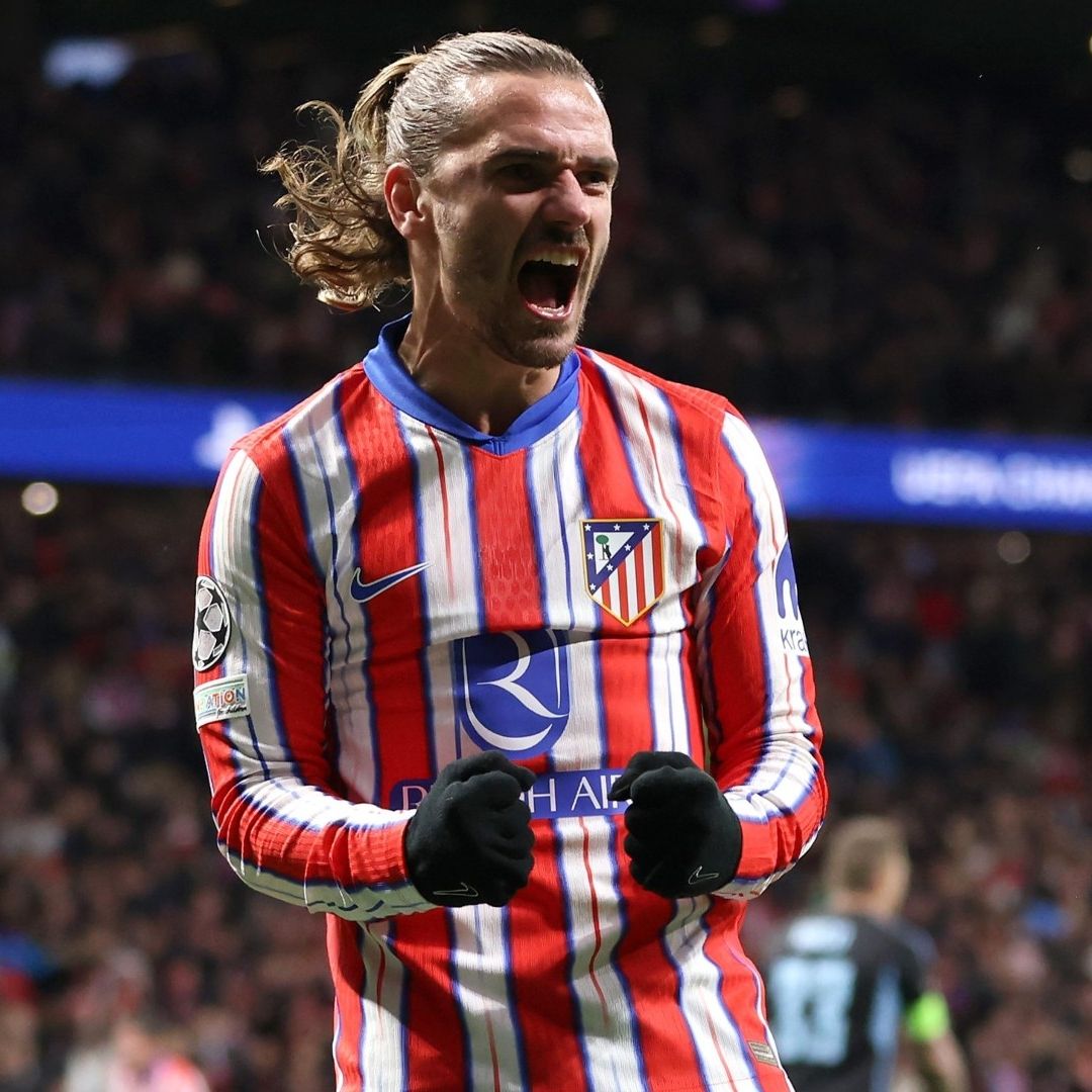 El Atlético de Madrid festejó en su estadio, después de vencer al Slovan Bratislava.
