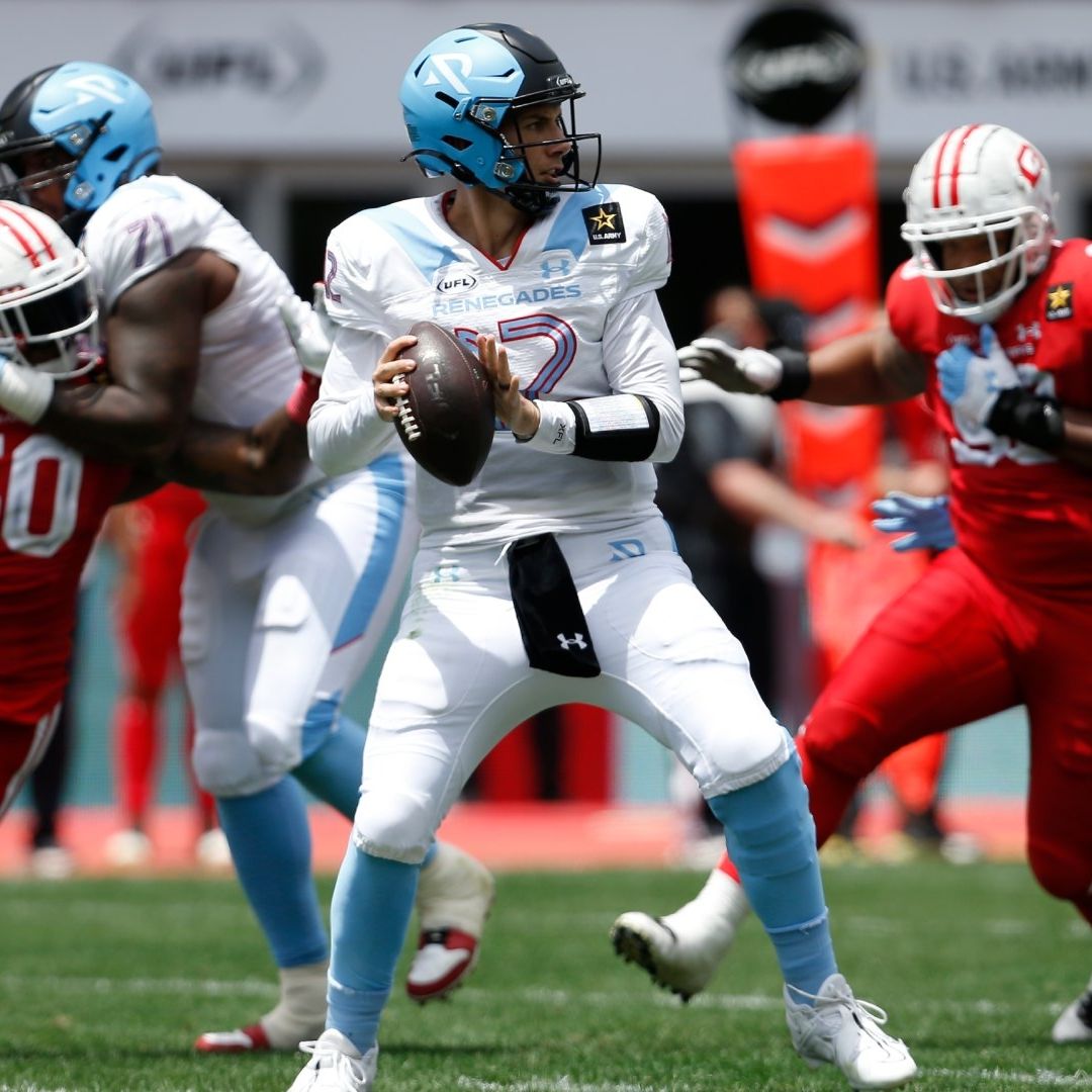 Luis Pérez destacó con los Arlington Renegades de la UFL. Foto AP