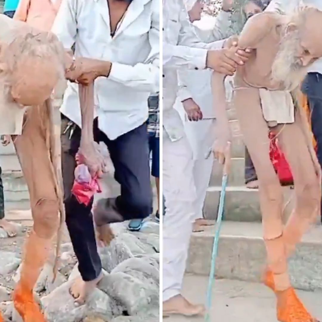 Encuentran a Anciano en una Cueva de la India y Dice Tener 188 Años; Así Fue Visto | Video