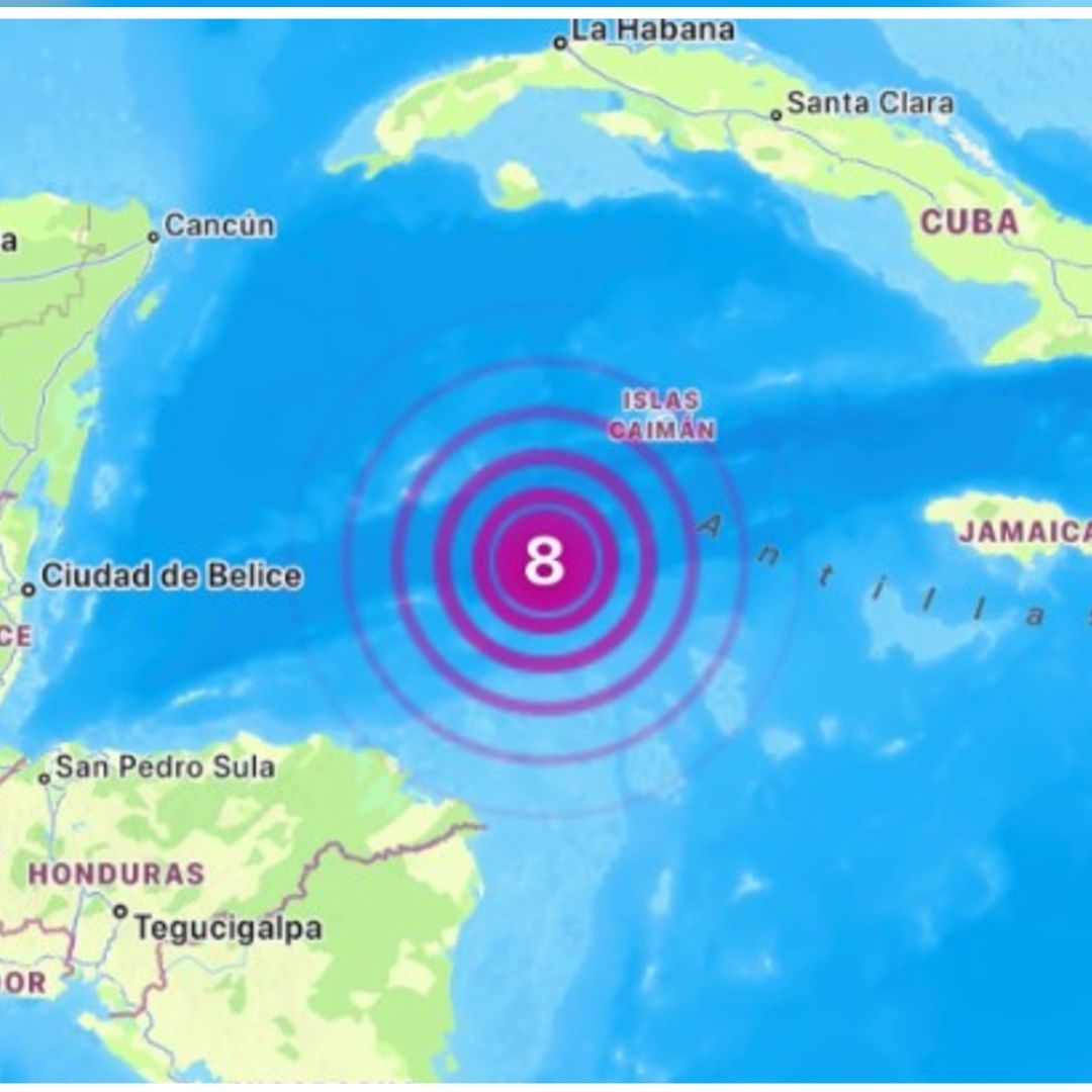 Un terremoto en el Caribe fue percibido en lugares como Honduras y Quintana Roo, de acuerdo con autoridades.