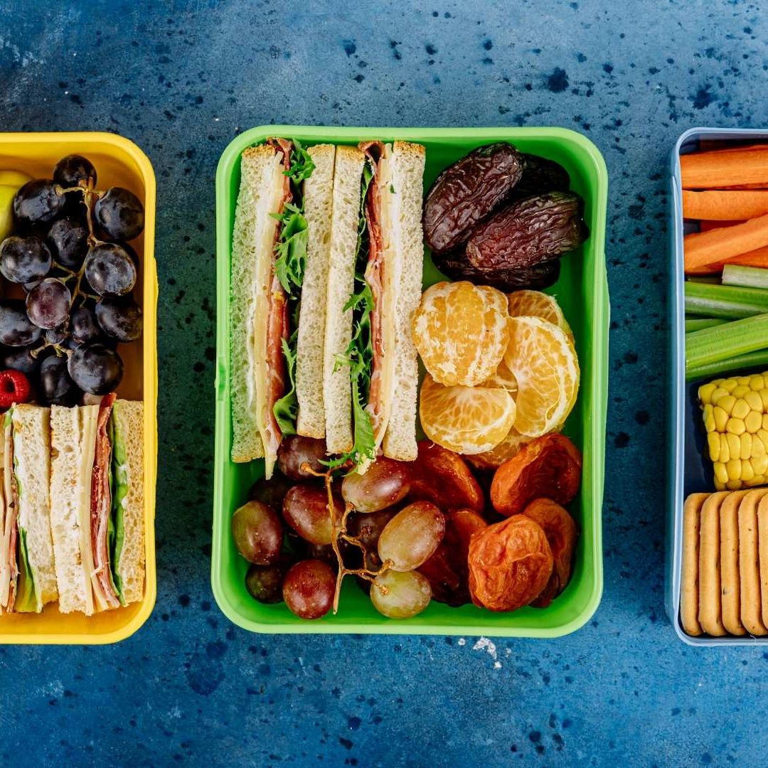 Frutas y verduras para comida de niños hoy