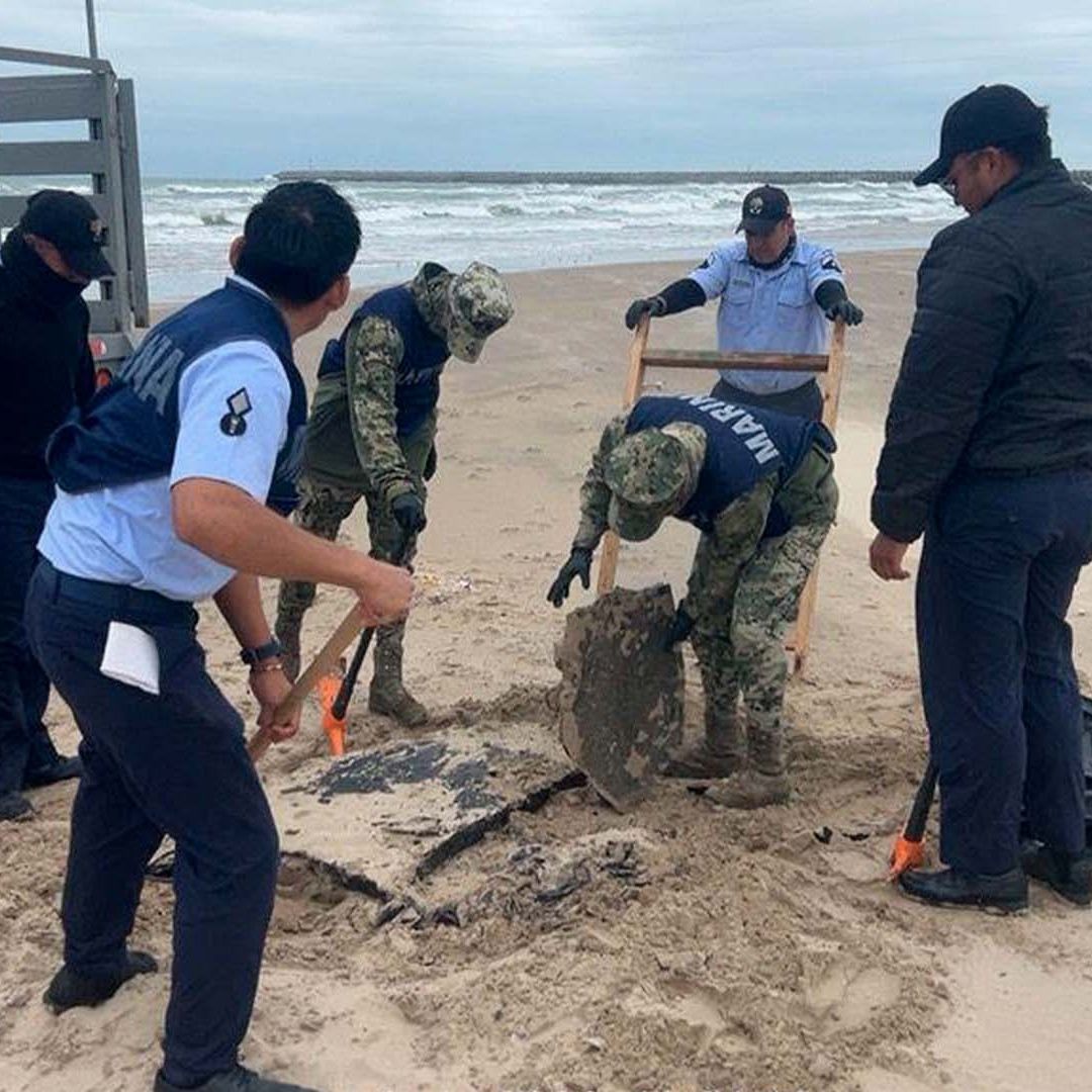 Suman 6 Toneladas de Hidrocarburo Retiradas de Playa Bagdad y Mezquital en Matamoros