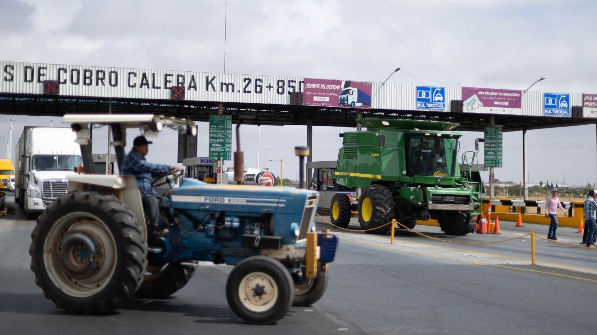 Bloqueo de agricultores en carreteras de Zacatecas. Foto: Cuartoscuro | Archivo