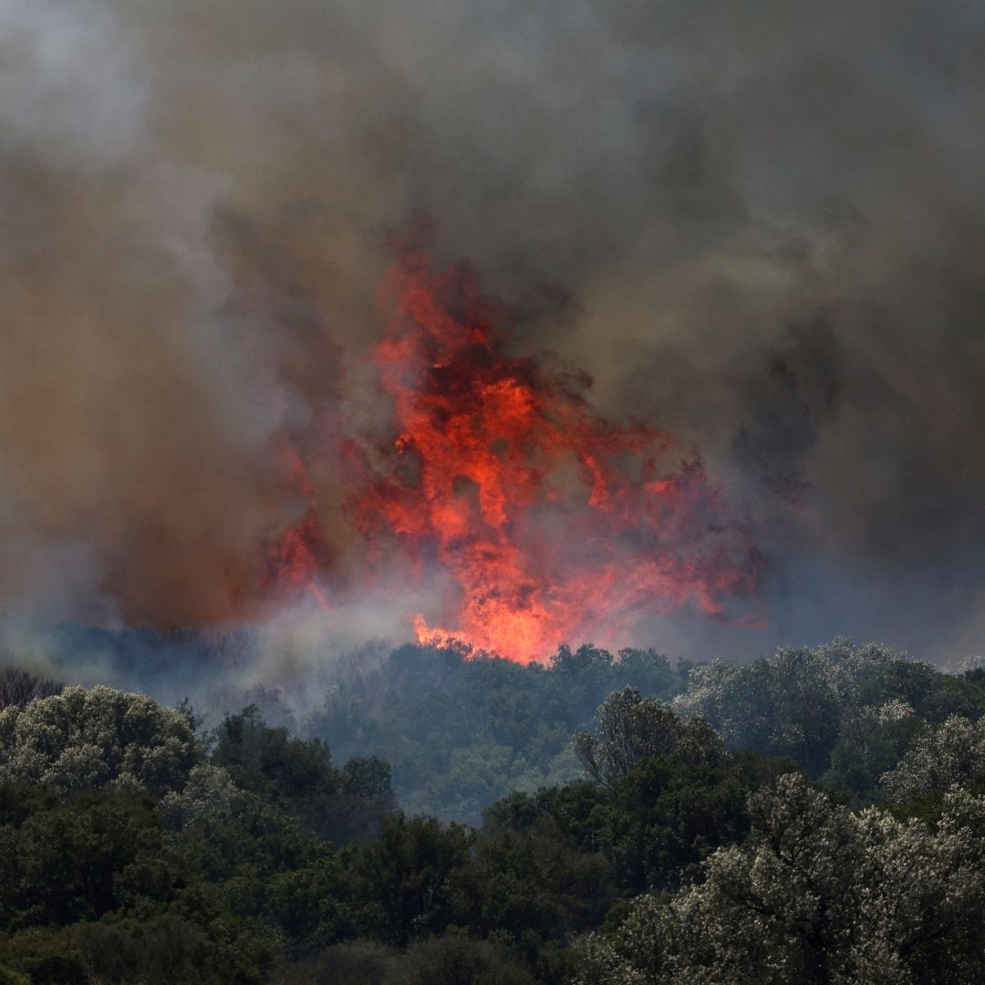 Así se ven los incendios en Turquía