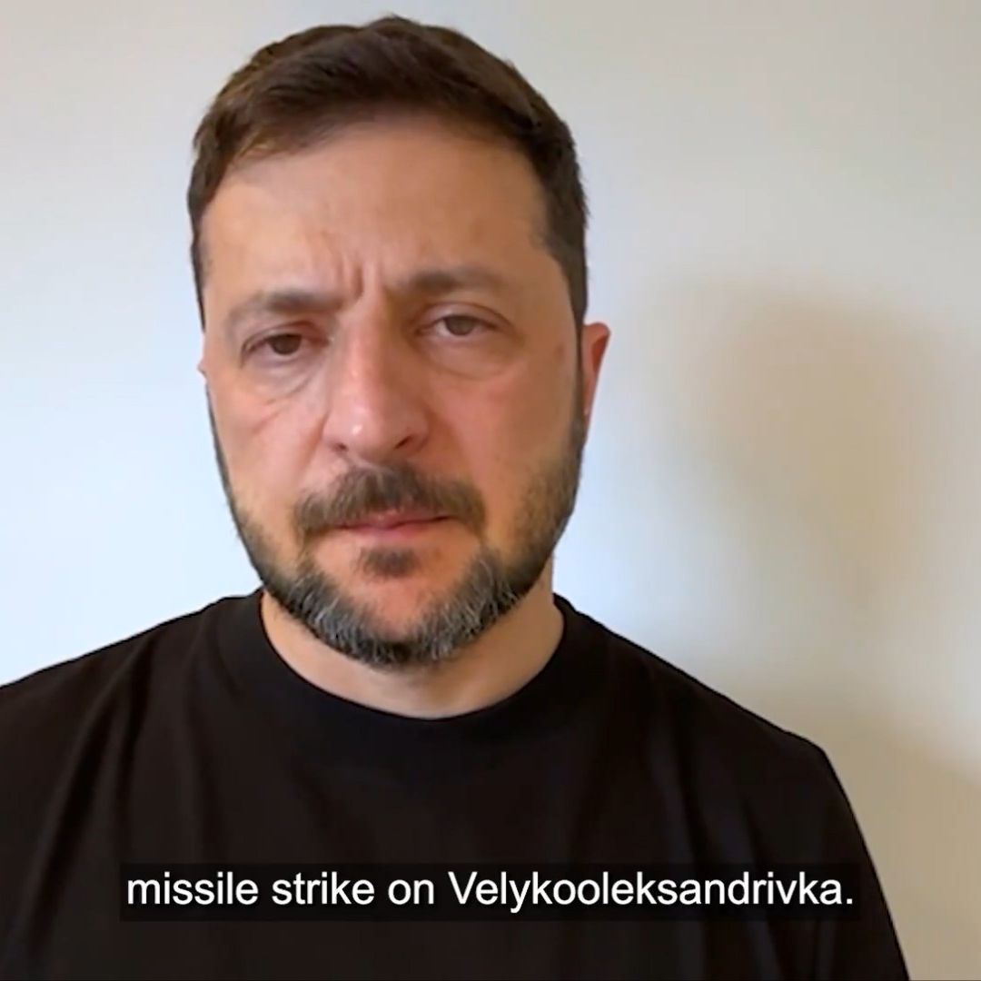 Zelenski reveló esta información durante su discurso vespertino.