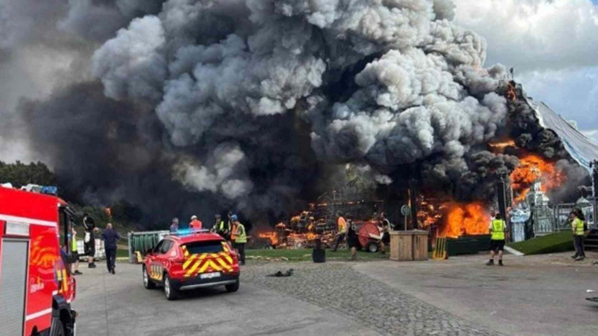 Incendio en el escenario de Tomorrowland 2025
