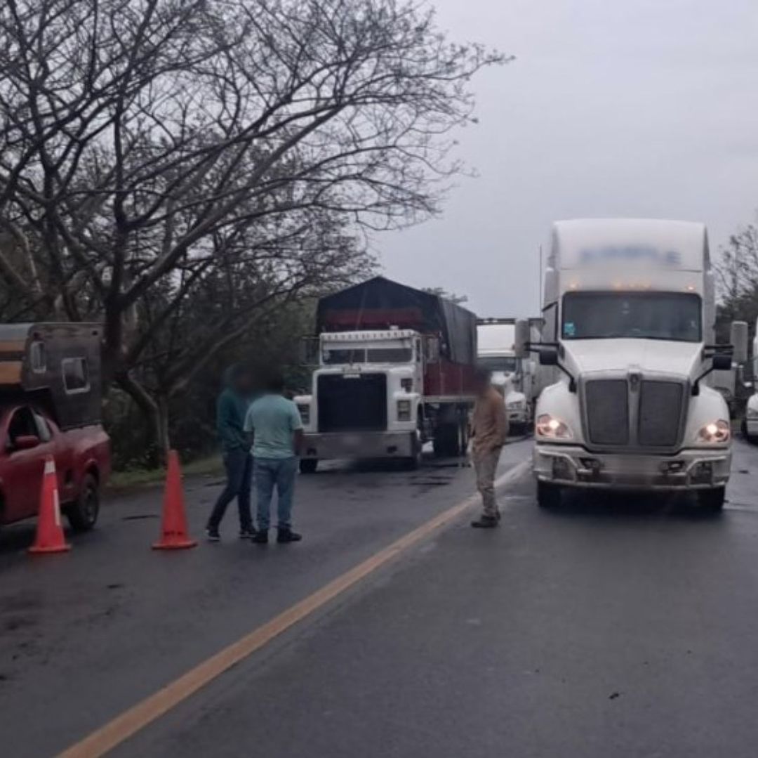 Bloqueo en carretera de Veracruz