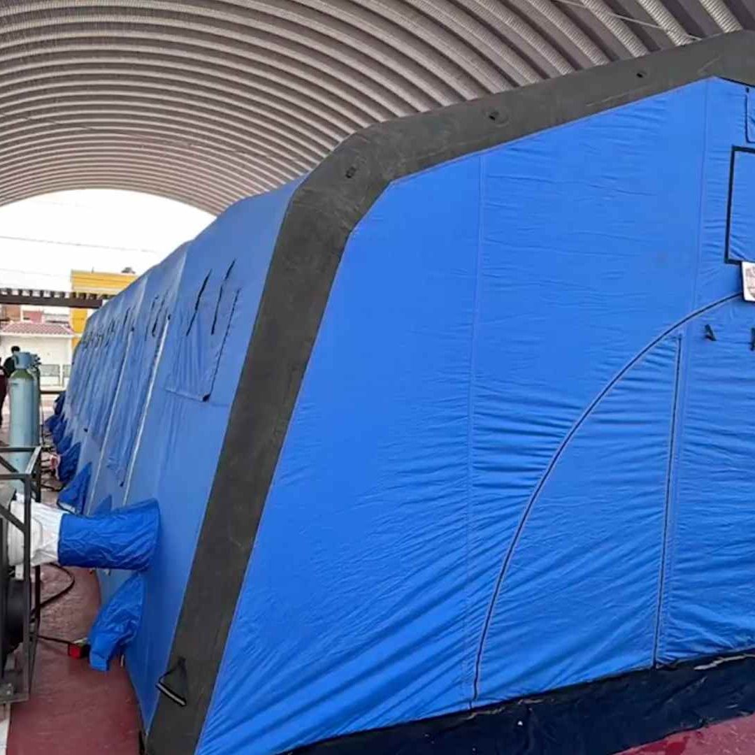 Quirófano inflable en Xicotepec de Juárez, Puebla.