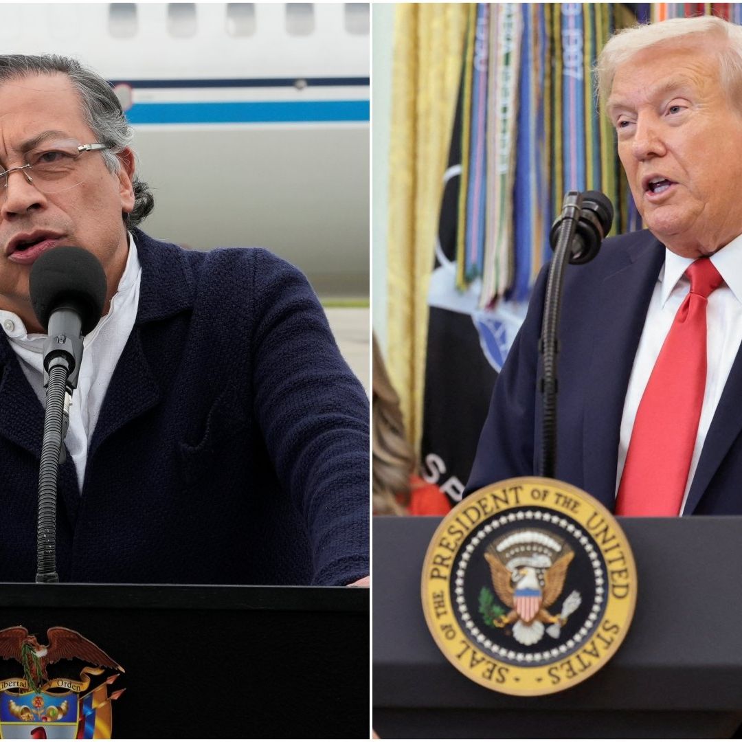 Gustavo Petro y Donald Trump, presidentes de Estados Unidos y Colombia, respectivamente