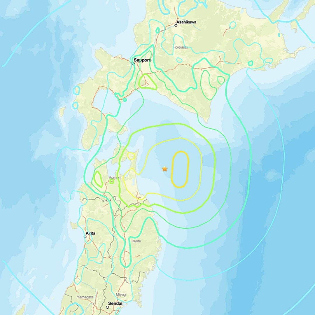 El terremoto de hoy sacudió el norte de Japón