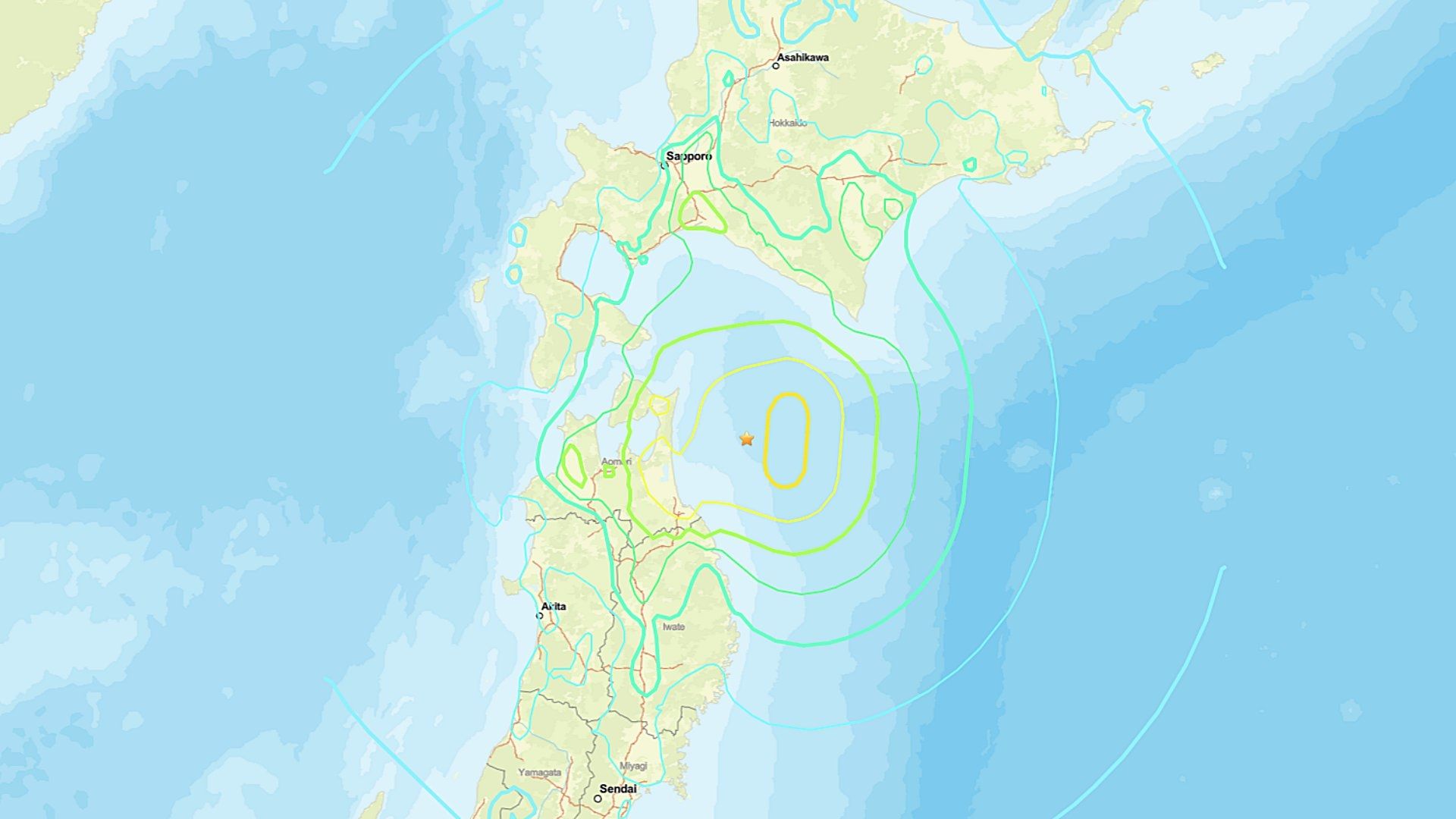El terremoto de hoy sacudió el norte de Japón