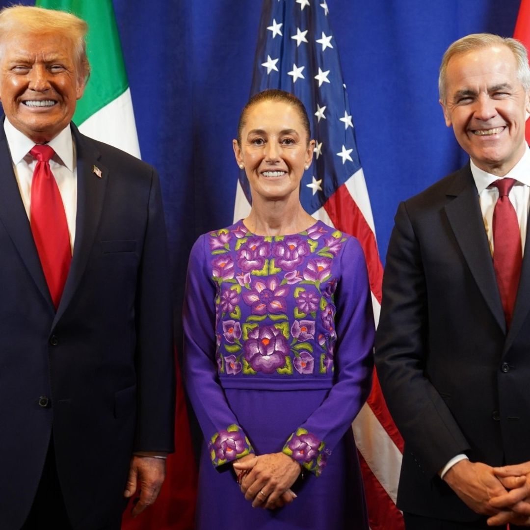 Trump califica como muy productiva reunion con Sheinbaum y Carney