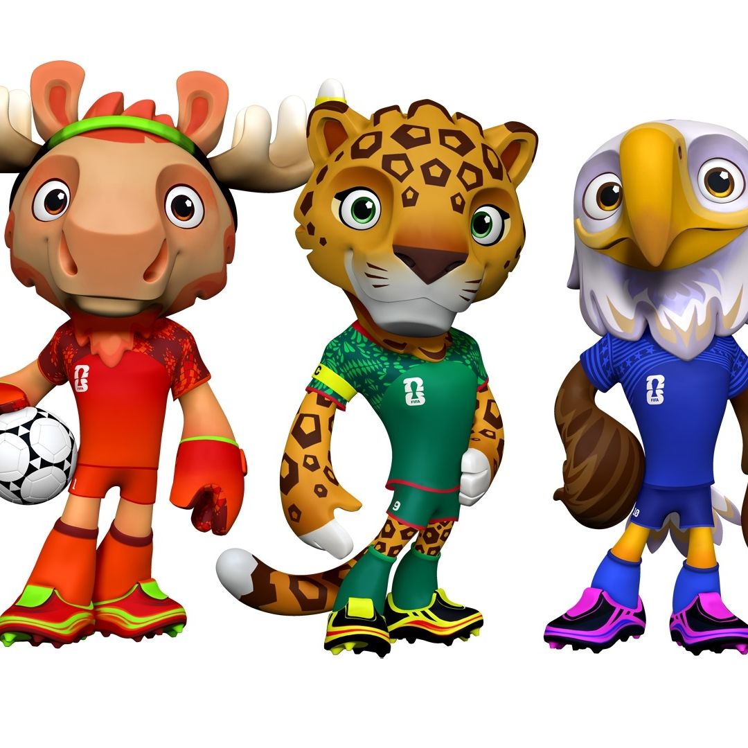 Maple, Zayu y Clutch, las 3 mascotas del Mundial 2026 de la FIFA