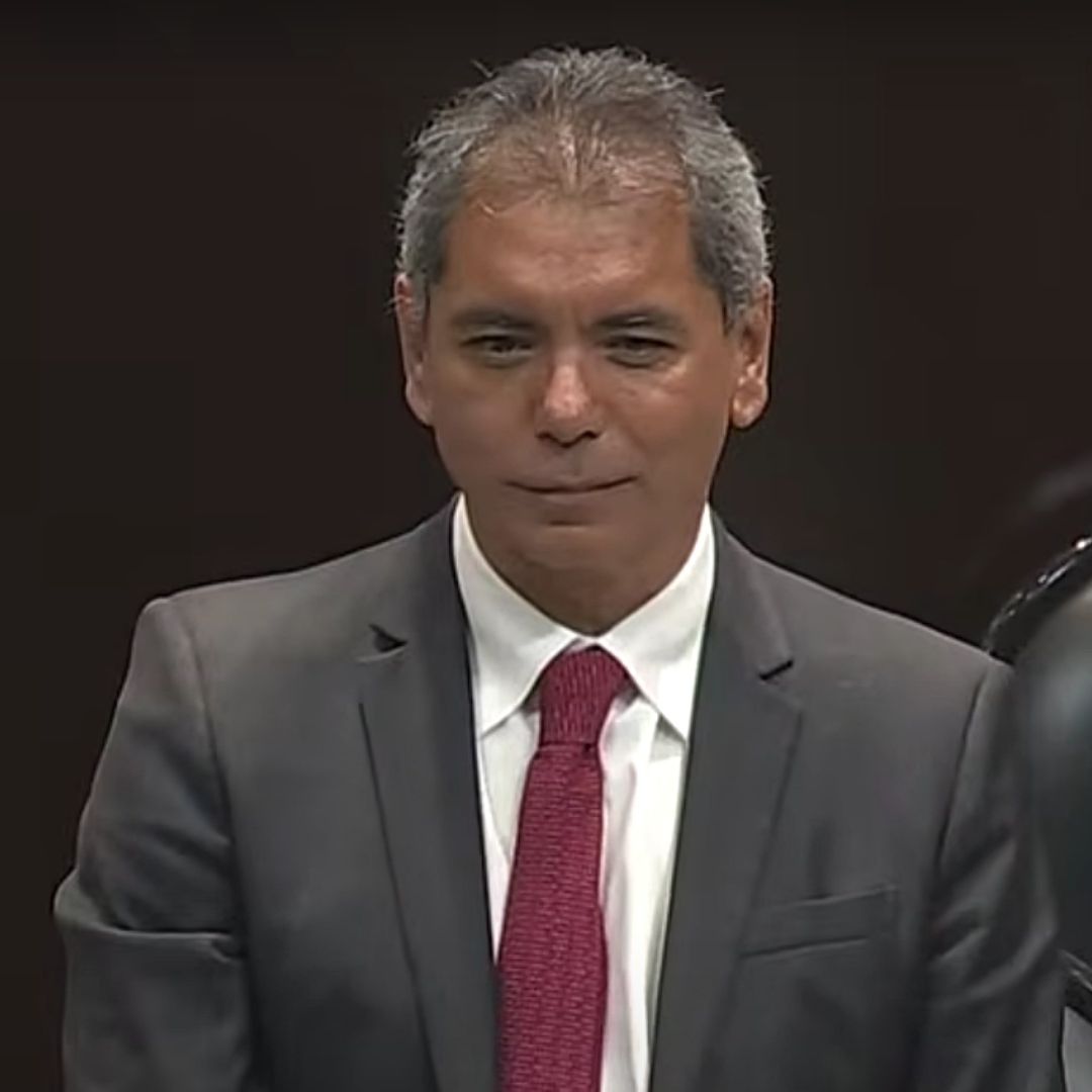 Édgar Amador Zamora en comparecencia en la Cámara de Diputados. Foto: Canal del Congreso
