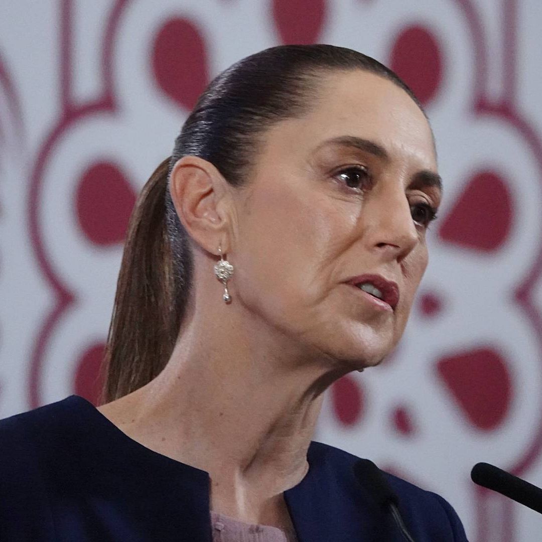 Claudia Sheinbaum en conferencia de prensa en Palacio Nacional