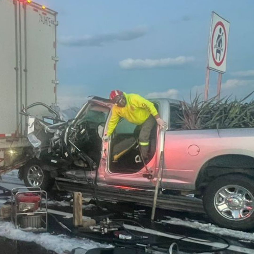 Choque carretera 57