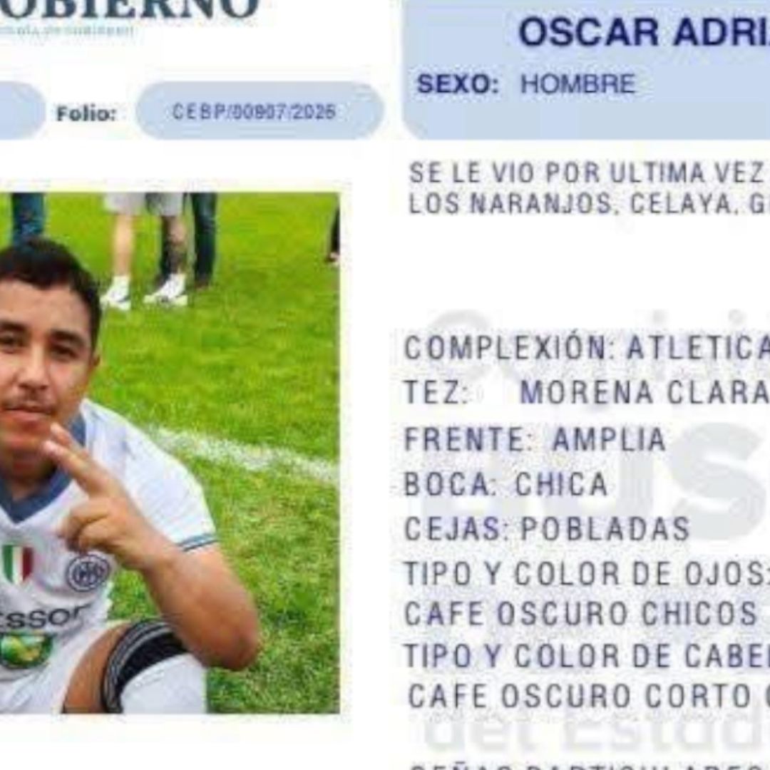 Futbolista Alias “Boru” fue Encontrado Muerto; Desde el 31 de Marzo era Buscado en Celaya. Foto: N+