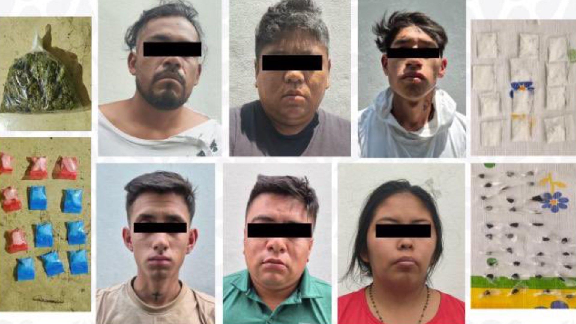 Seis Detenidos Banda Los Ingobernables Narcomenudistas tras Cateo Casa Colonia El Porvenir Puebla