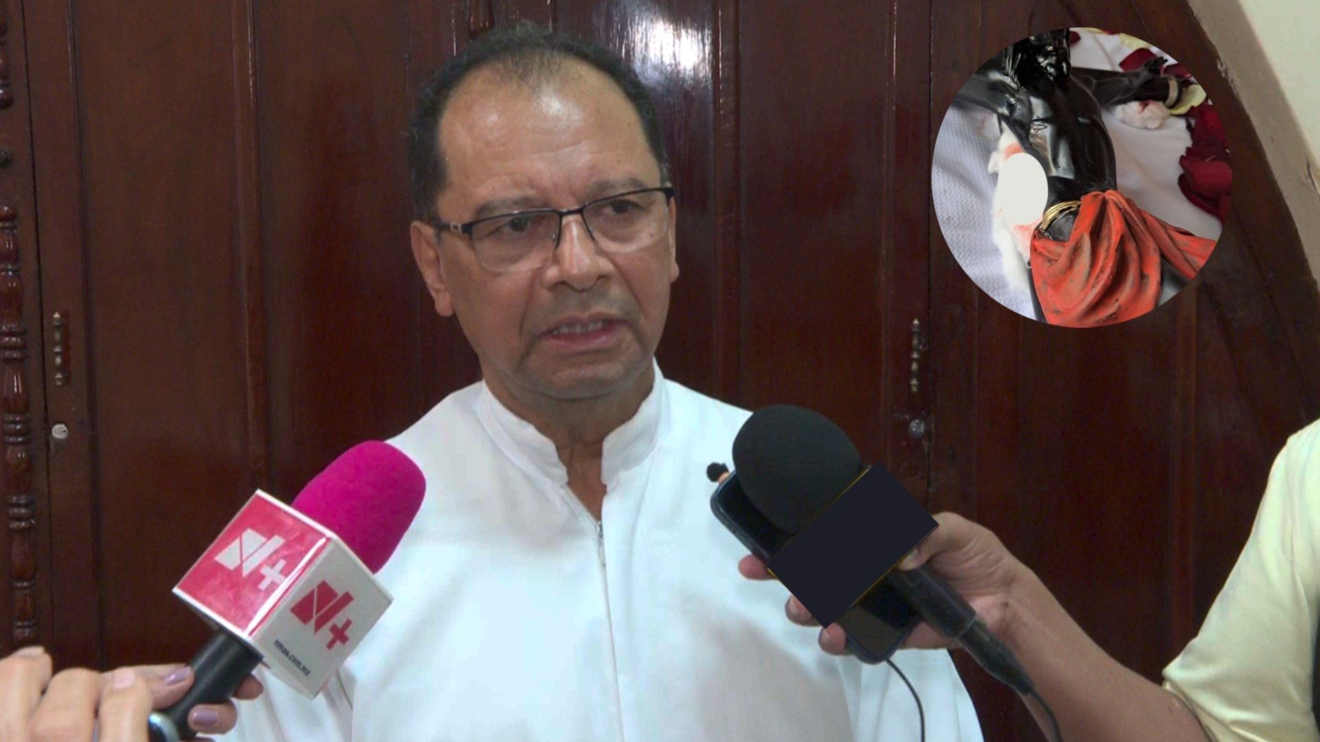 Iglesia Católica Investigará Supuesto Milagro Cristo del Veneno Emanar Líquido Rojizo Comunidad Los Méridas San Andrés Tuxtla