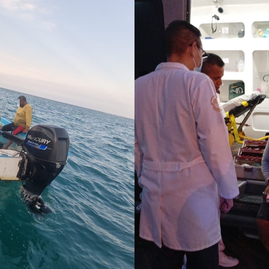 Marina Rescatan Embarcación Varada con Tripulantes en Isla Verde Veracruz