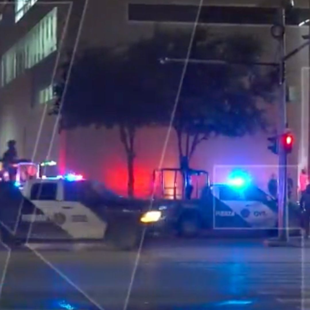 Unidades de Fuerza Civil en hospital de Monterrey